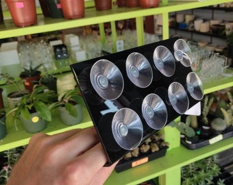 Black Shelves - Various Sizes - Window Attaching or Mirror Attaching via Suction Cups