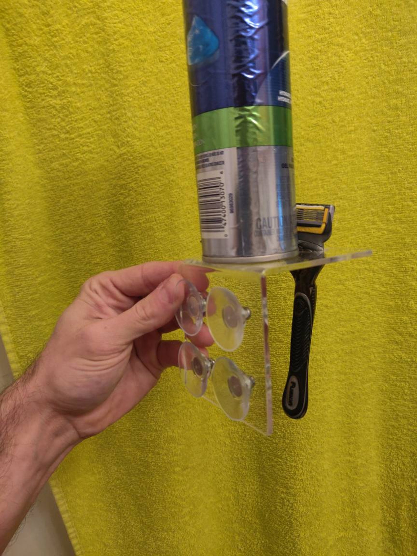 Razor Holder Shaving Cream Holder Mirror Attaching Razor Etsy