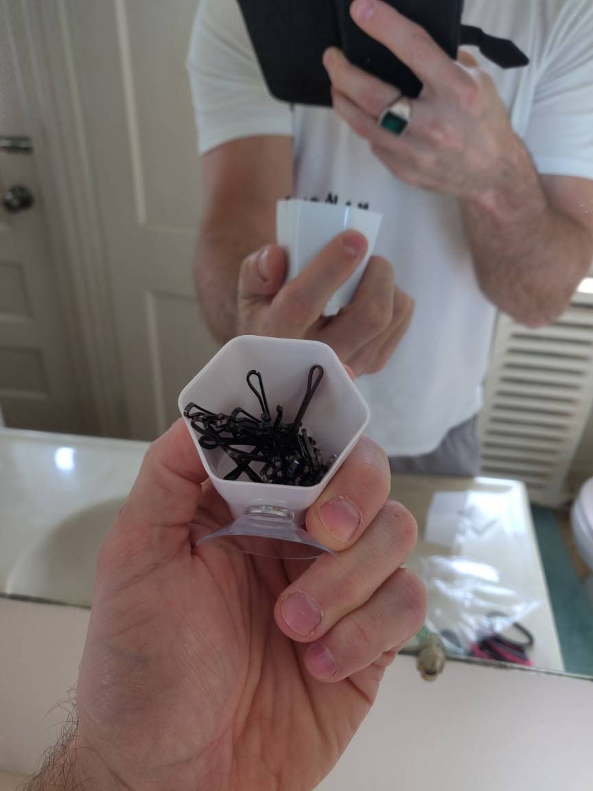 Bobby Pin Holder / Hair Tie Holder / Cue Tip Holder Bathroom Etsy