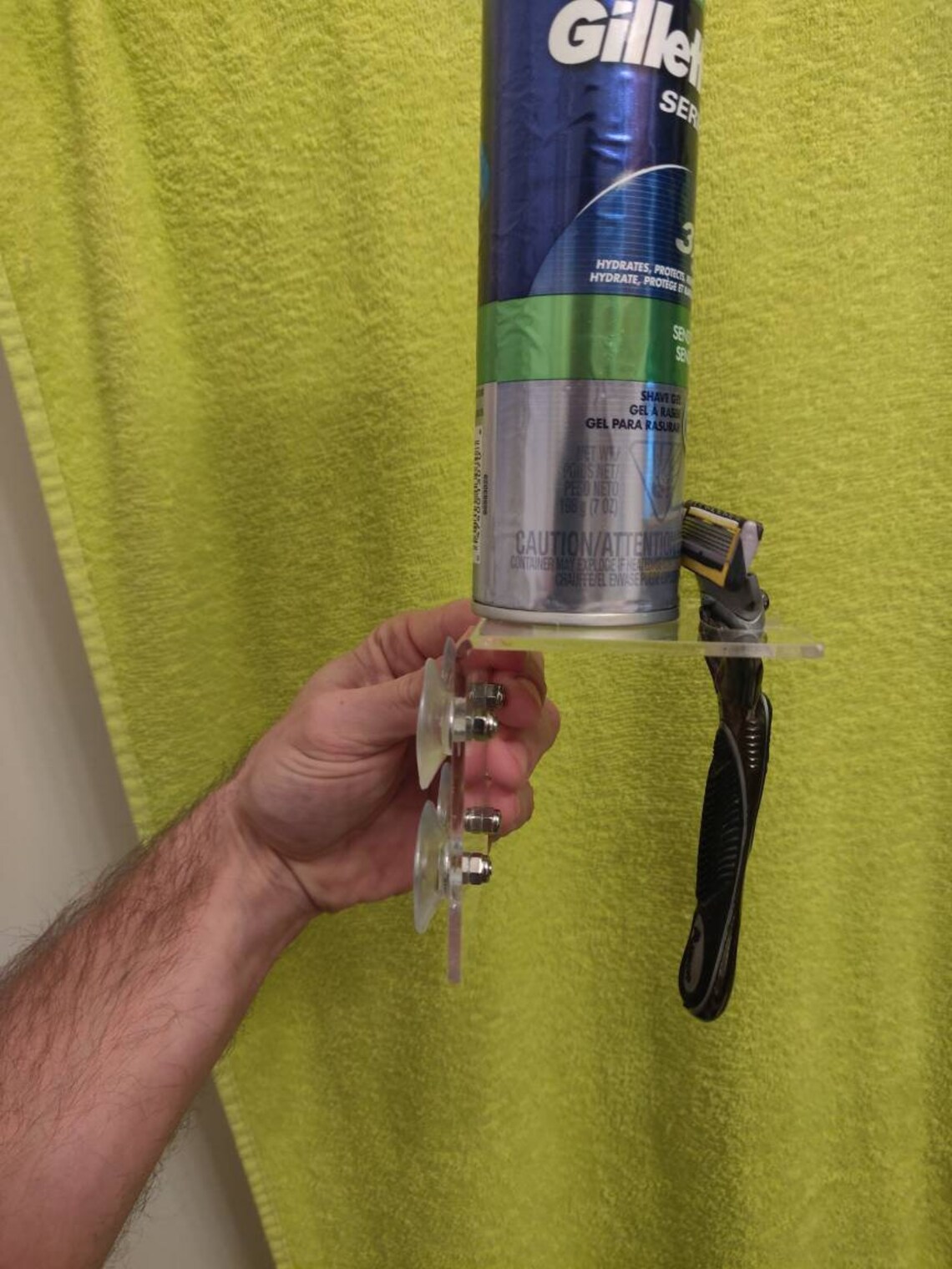 Razor Holder Shaving Cream Holder Mirror Attaching Razor Etsy