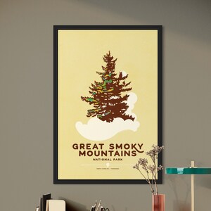 Great Smoky Mountains National Park Giclee Art Print - National Park Poster -  Home Decor