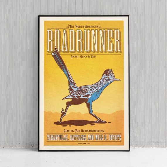 70年代 coyote and the road runner ポスター 70年代 coyote and the