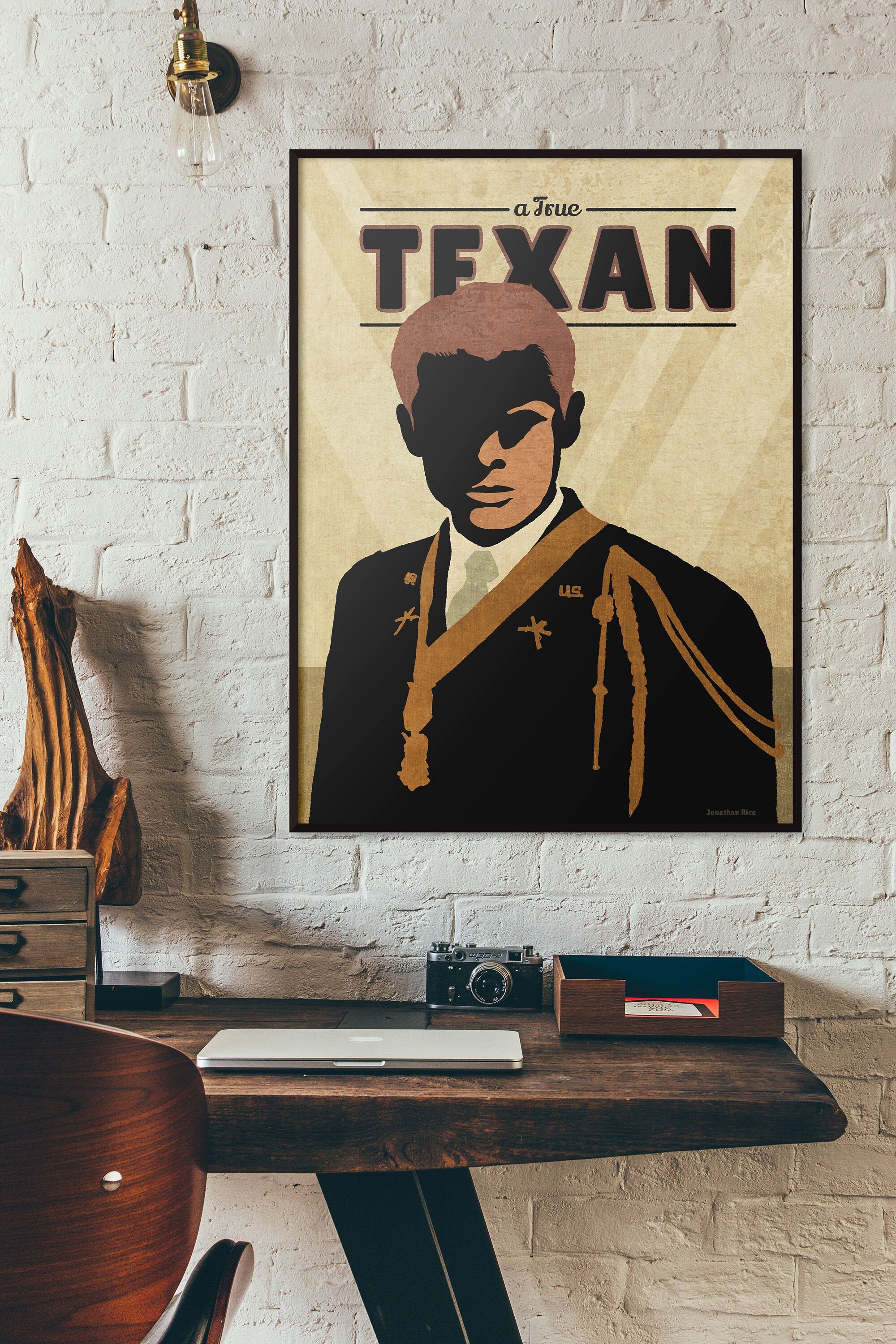 Audie Murphy Wall Art Print Silhouette Poster Texas - Etsy