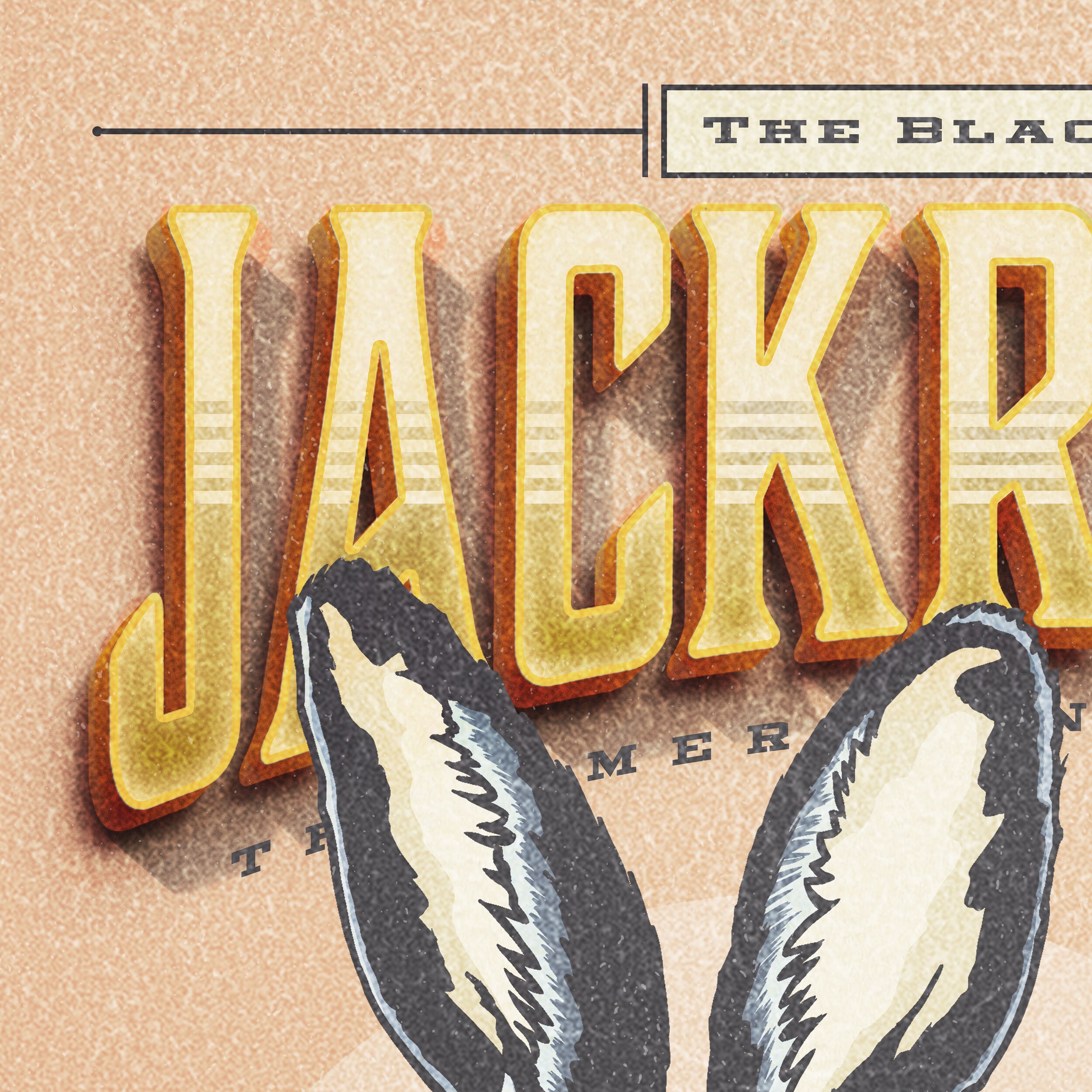Retro Style Humorous Jackrabbit Poster - Jackrabbit Print - American ...
