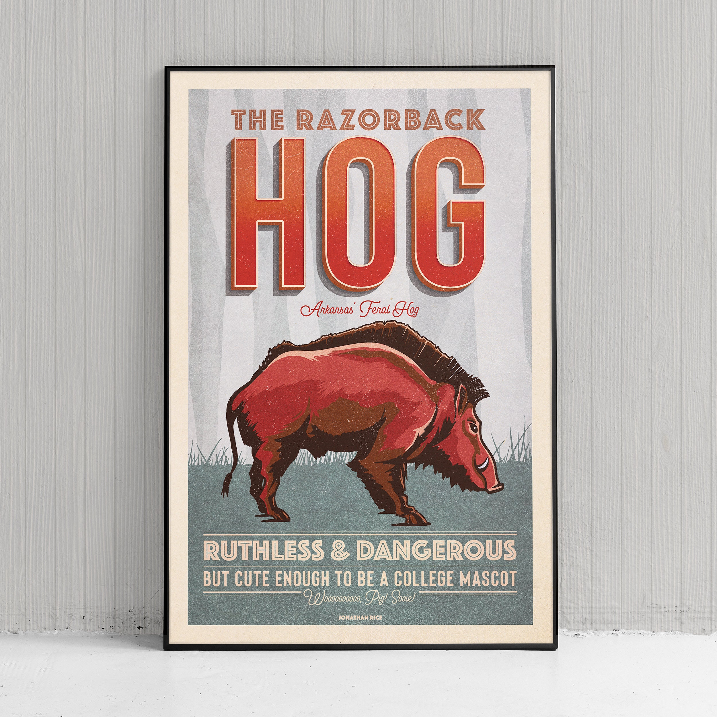 Arkansas Razorbacks Football Trading Cards - 10 Card Pack With Souvenir Case, Modern & Vintage Mix