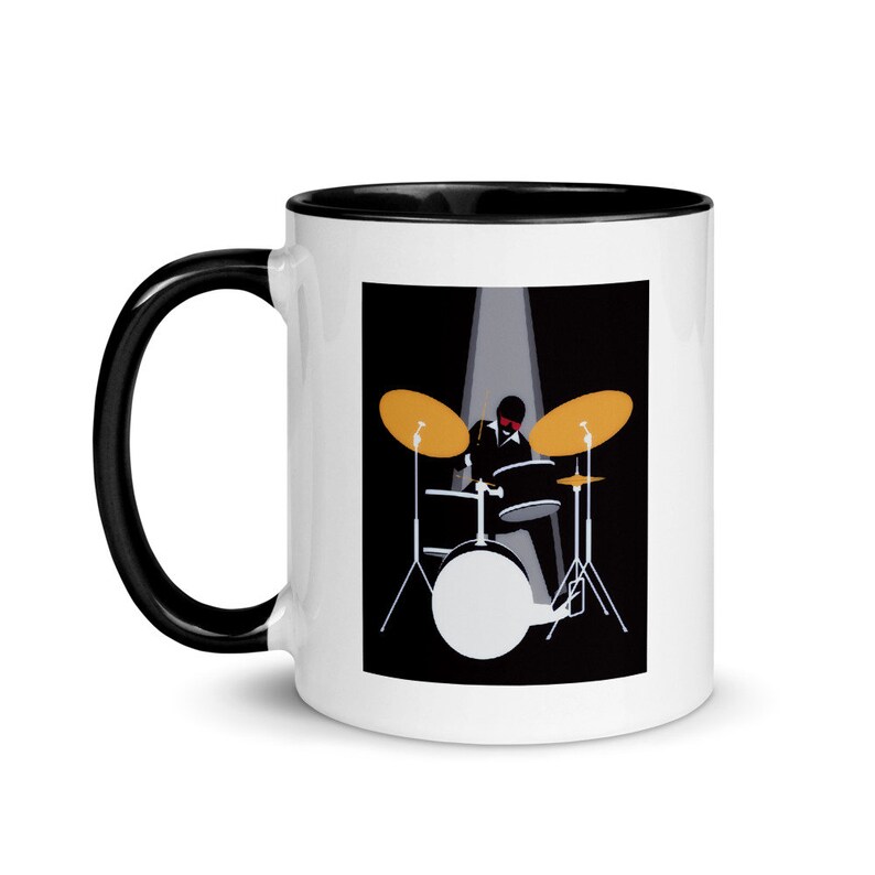 Stunning Jazz Drummer Mug Jazz Music Gift Gift for Etsy