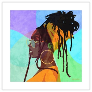Young Woman With Dreadlocks Art Print