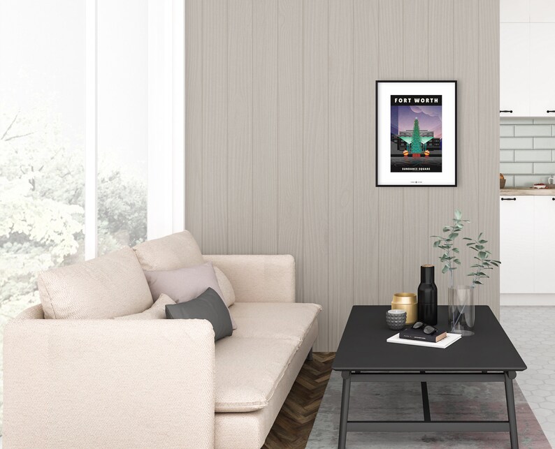 Sundance Square Wall Art Print Fort Worth Texas Travel Etsy