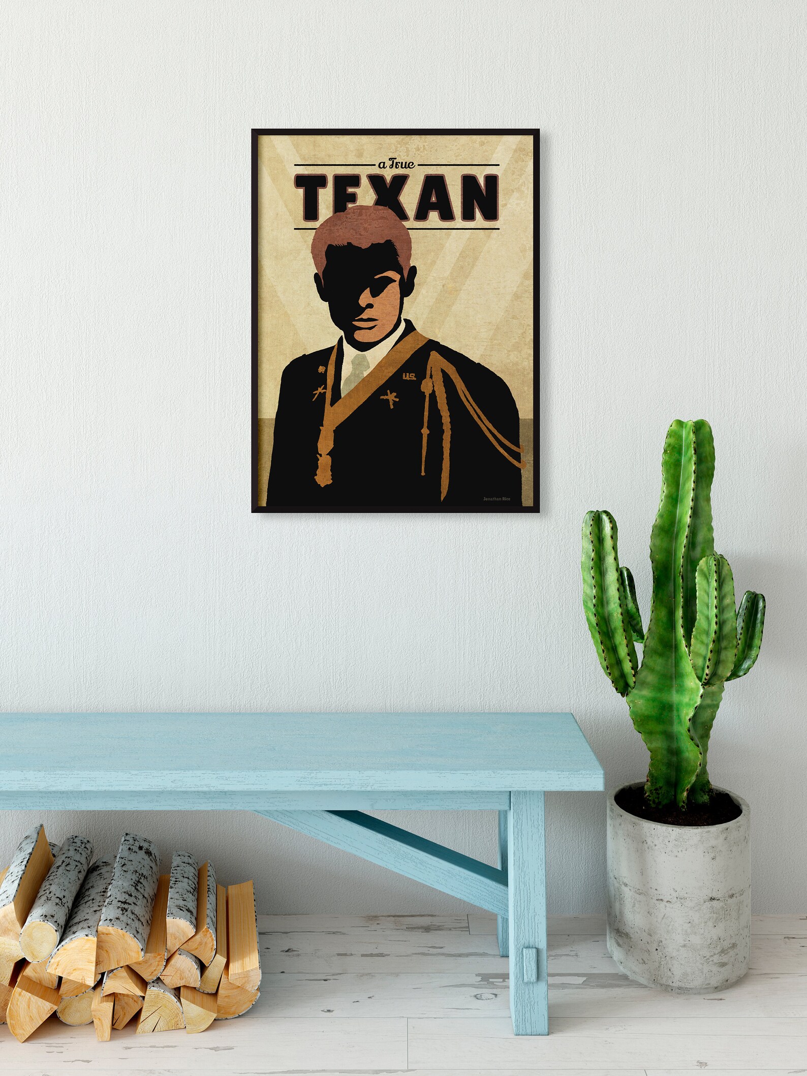 Audie Murphy Wall Art Print Silhouette Poster Texas - Etsy