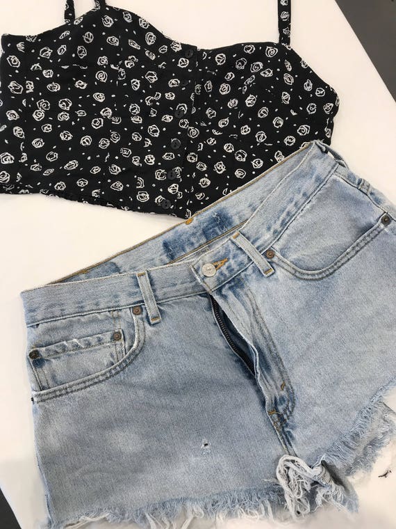 size 8 denim shorts