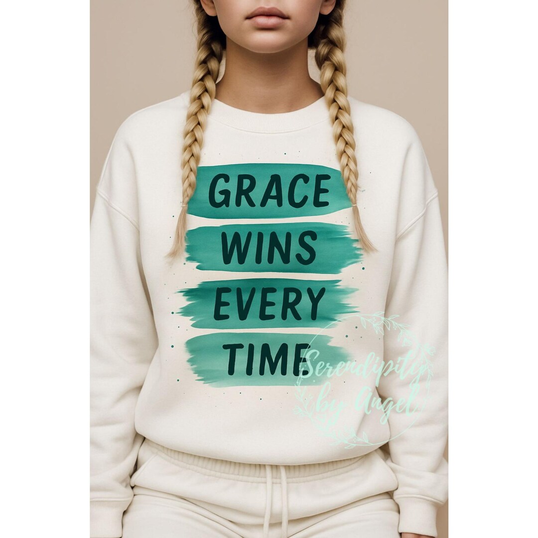 Grace Wins Every Time SVG: Christian Faith Decal (digital Download ...