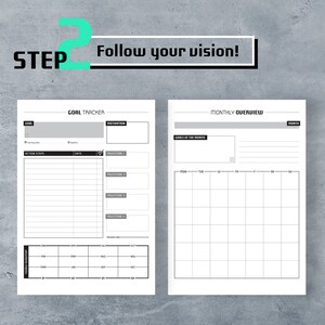 Goal Planner Printable 2019, Goal Tracker, Printable PDF, Calendar ...