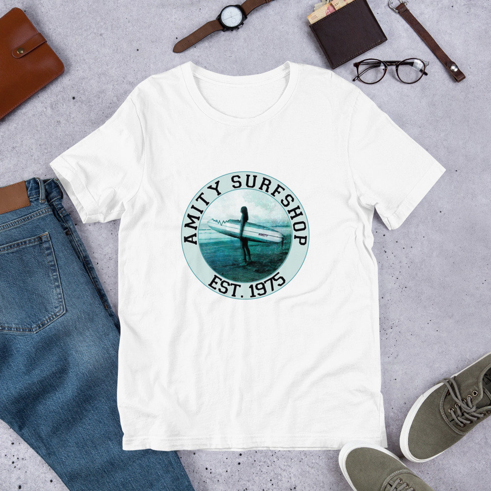 Jaws T Shirt Amity Surfboard T Shirt Jaws Shirt Funny Jaws