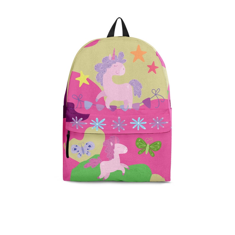 Unicorn Backpack Kids Backpack Unicorn Gift Vegan Backpack Canvas