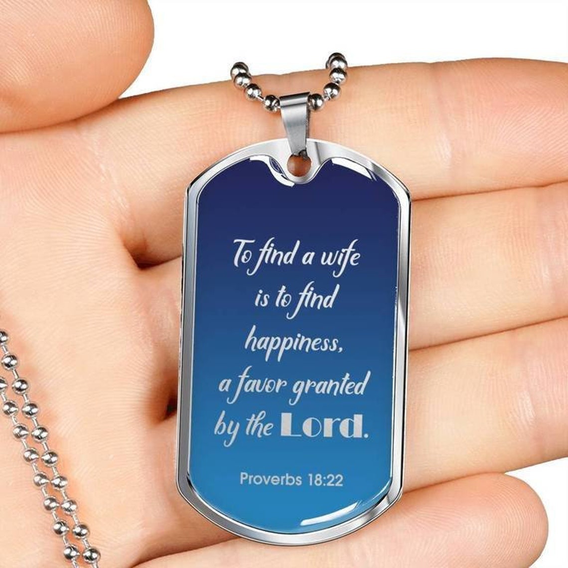 Bible Verse Necklace Christian Necklace Faith Necklace Etsy