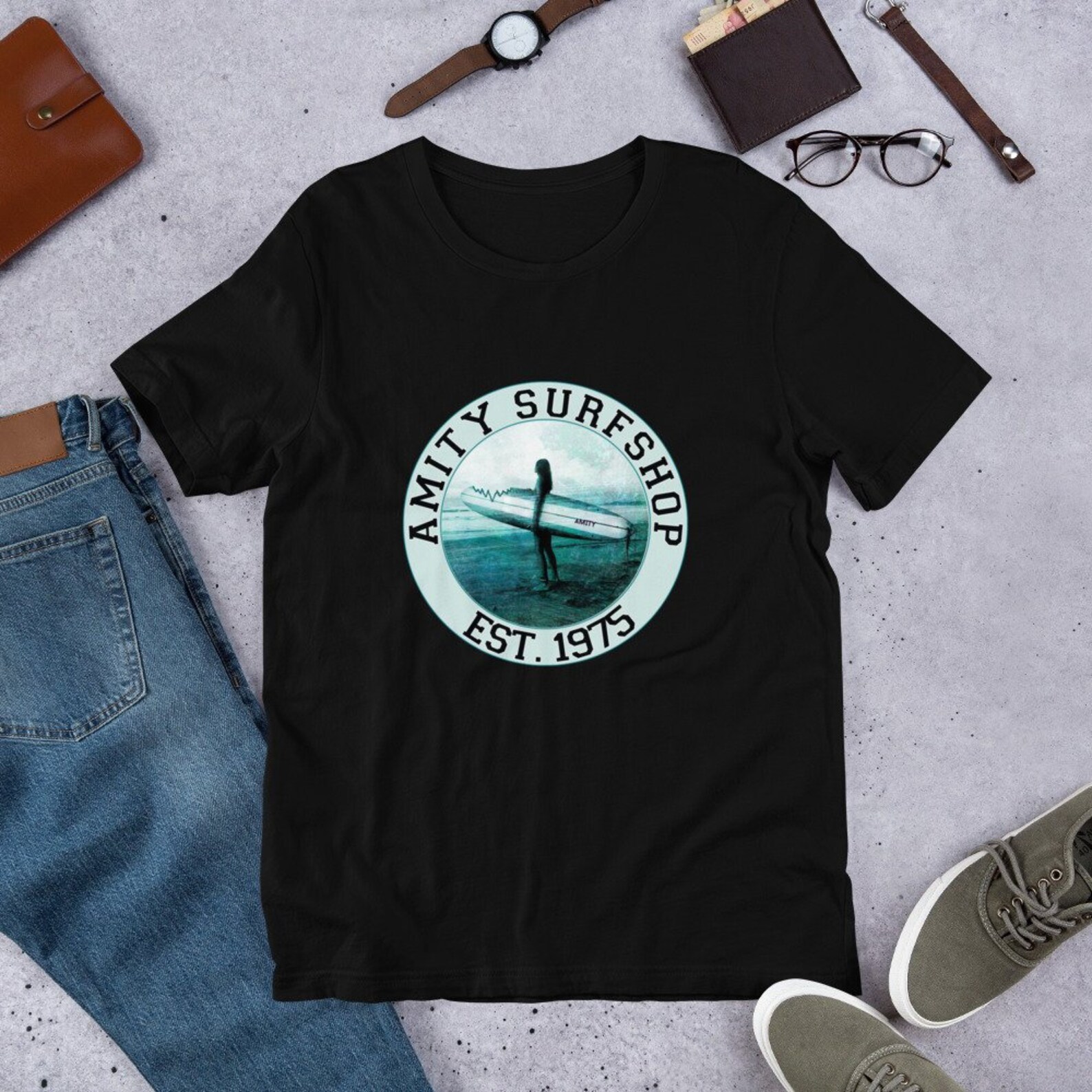 Jaws T Shirt Amity Surfboard T Shirt Jaws Shirt Funny Jaws