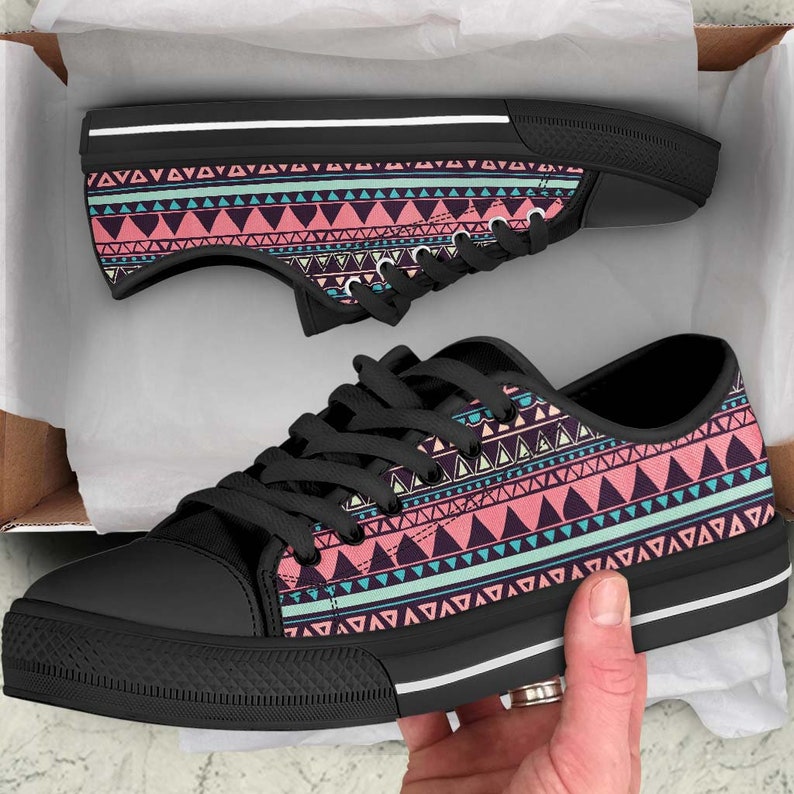 Aztec Print Shoes Tribal Aztec Pattern Bohemian Southwest Etsy