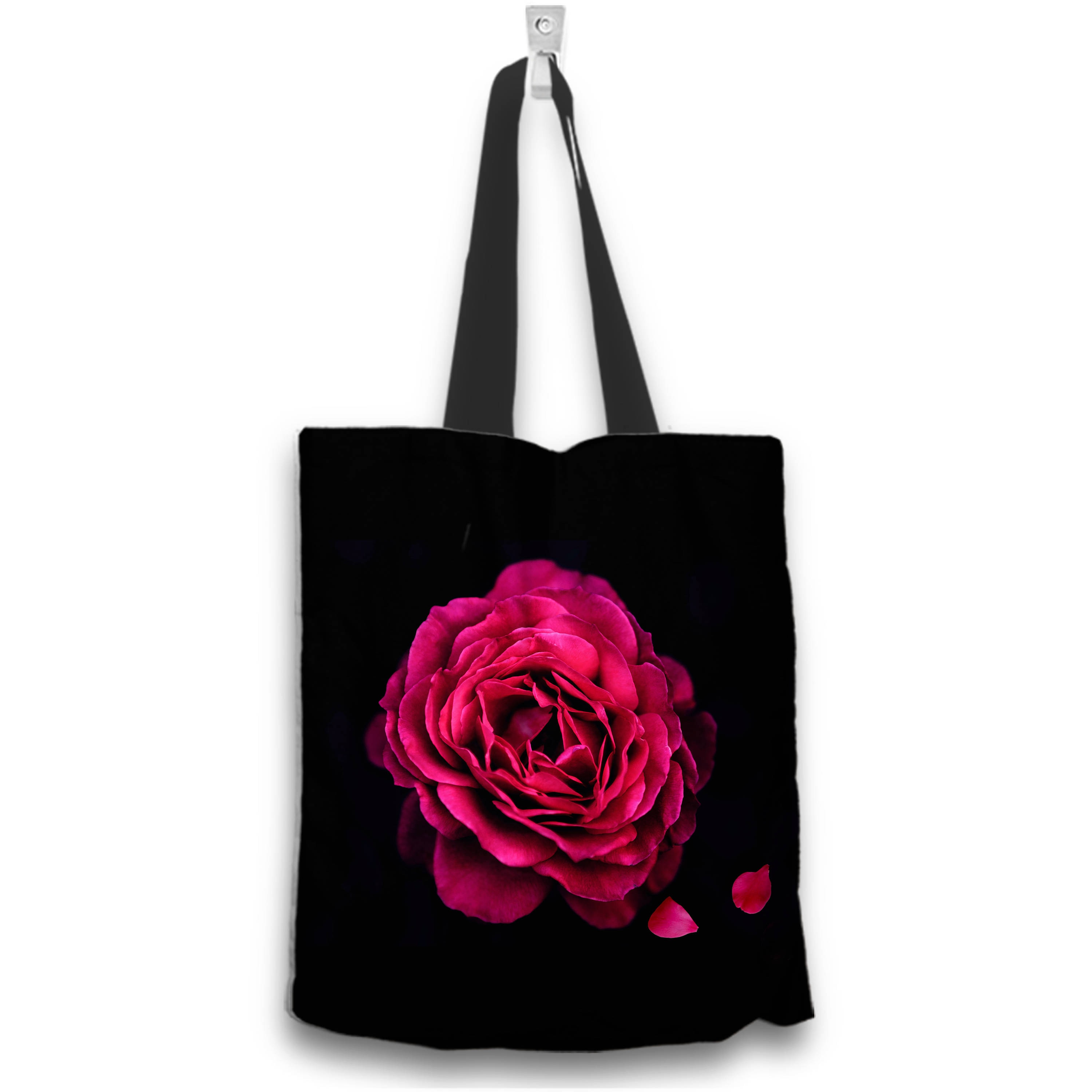Floral Totebag Tote Bag Rose Petals Roses Pink Gift for Her Reusable