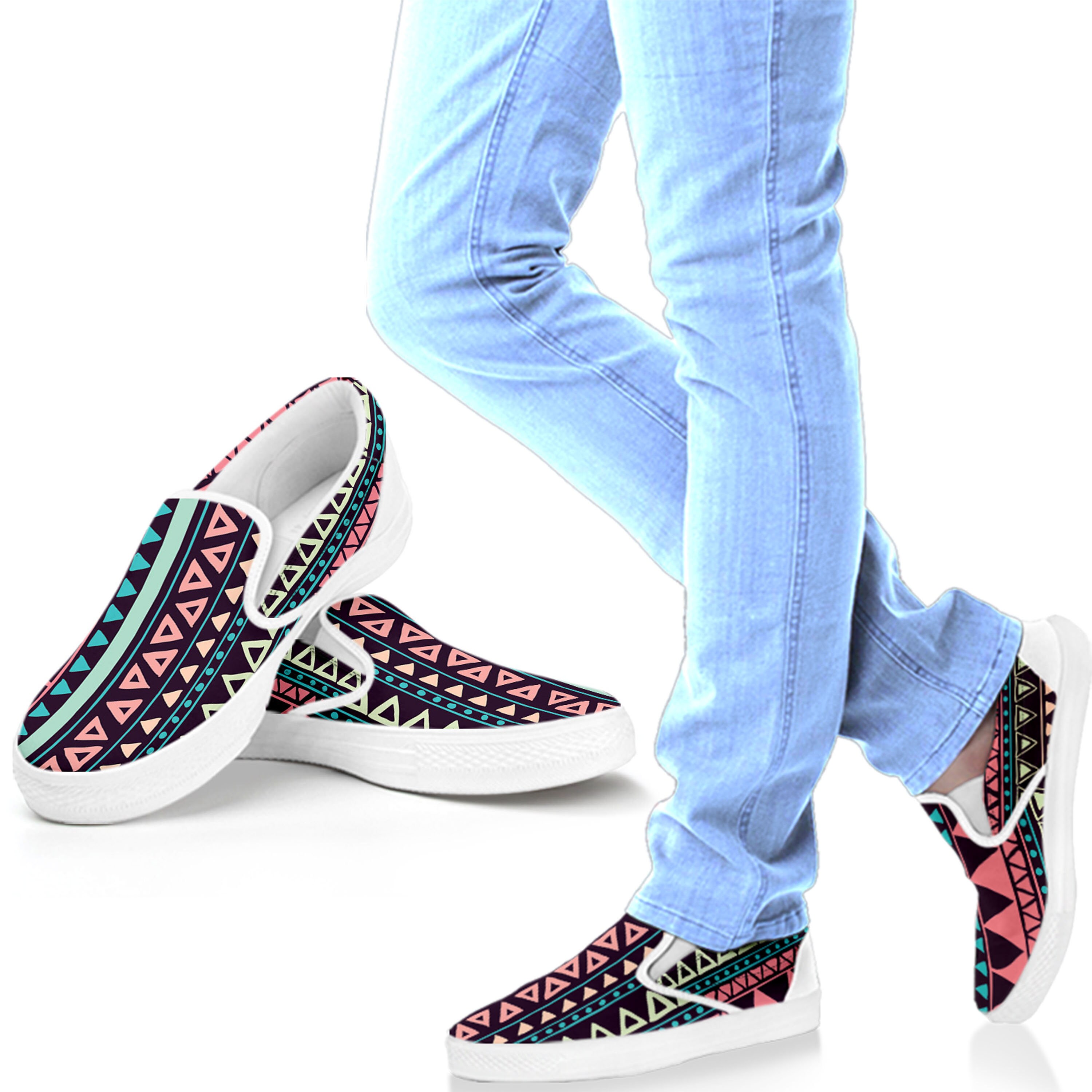 aztec slip on shoes