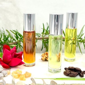 ROSEMARY Perfume Oil / Alcohol-Free / Unisex / Vegan / Cruelty-Free / Body Oil / Roll On Perfume Bottles / Uncut / Rollerball Gift Bottles