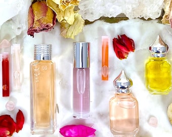 SANDAL ROSE A Rose Perfume / Alcohol-Free / Cruelty-Free / Unisex Gift / Floral and woody, warm and sweet, Roses, Mysore Sandalwood, Amber