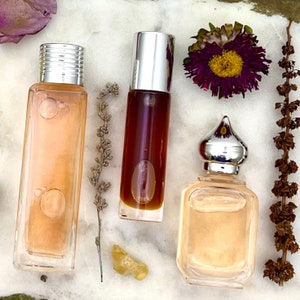 ROSE AMBER - Amber Rose Luxury Perfume Oil / Alcohol-Free / Cruelty-Free / Roller Bottle / Unisex Gift / Perfume Travel Bottle /