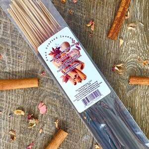 CINNAMON Incense Handcrafted Long Lasting Meditation Aromatherapy Sacred Space Yoga Gift Guaranteed Fresh Floral Grounding Euphoria Purify