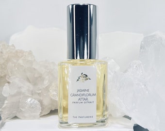 JASMINE GRANDIFLORUM ATTAR Essential Oil Perfume, Vegan, Essence, 100% Natural Fragrance, Alcohol-Free, Phthalate-Free, Cruelty-Free