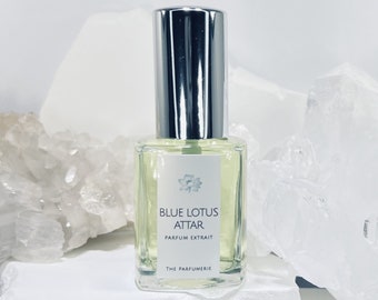 Parfum d'huile essentielle pure BLUE LOTUS ATTAR, 100 % botanique, Nymphaea caerulea, 100 % naturel, sans produits synthétiques, parfum de propreté végétalien, sans paraben