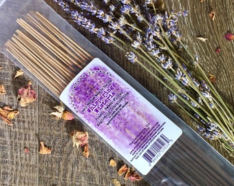 WHISPERING WISTERIA Incense Sticks Handcrafted Long Lasting Meditation Aromatherapy Sacred Space Yoga Gift Guaranteed Fresh Sweet Floral