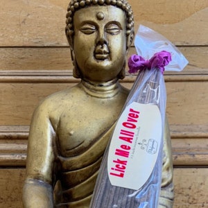 Incense Lick Me All Over 19 in. Hand Crafted, Aromatherapy, Celebration - Light, Sweet, Fruity, Floral Scent, Guaranteed Fresh, Long Lasting