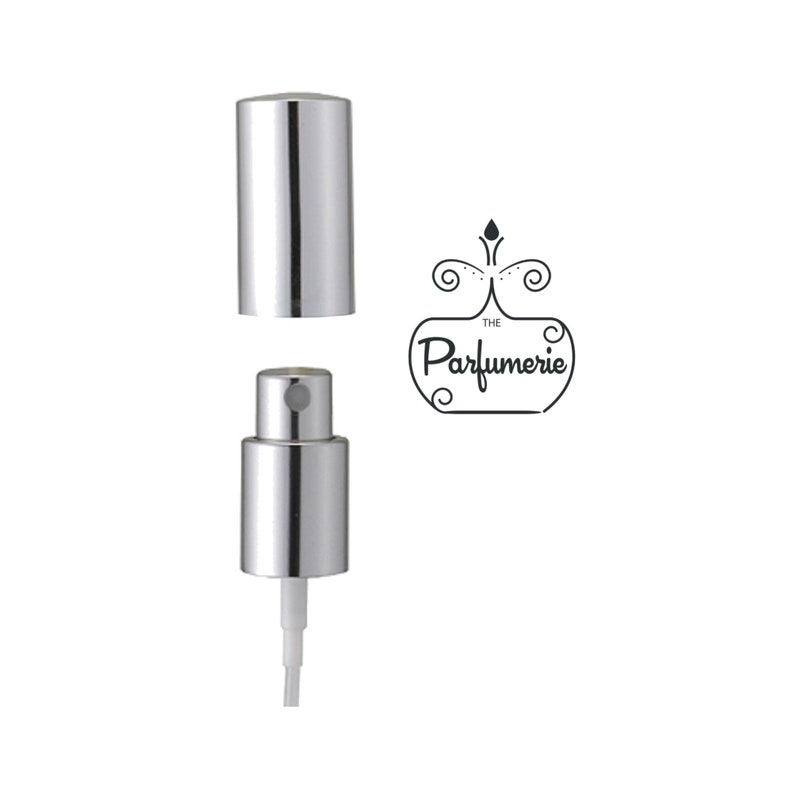 The Parfumerie offers silver spray pumps for perfume bottles.