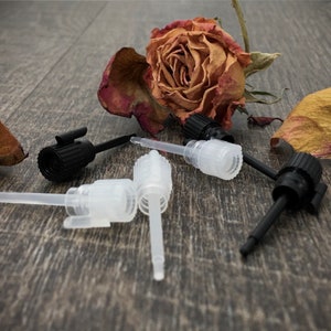 VIAL applicator plastic wands wholesale, Bulk, cosmetics, packaging, 8x35, 8x45, 8x60, 1ml Vial plugs, Opaque or Black options