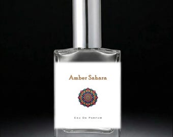 AMBER SAHARA Cruelty-Free Perfume / Alcohol-Free Fragrance / Labdanum, Cedar, Frankincense, Vanilla, Oud / Vegan Oil