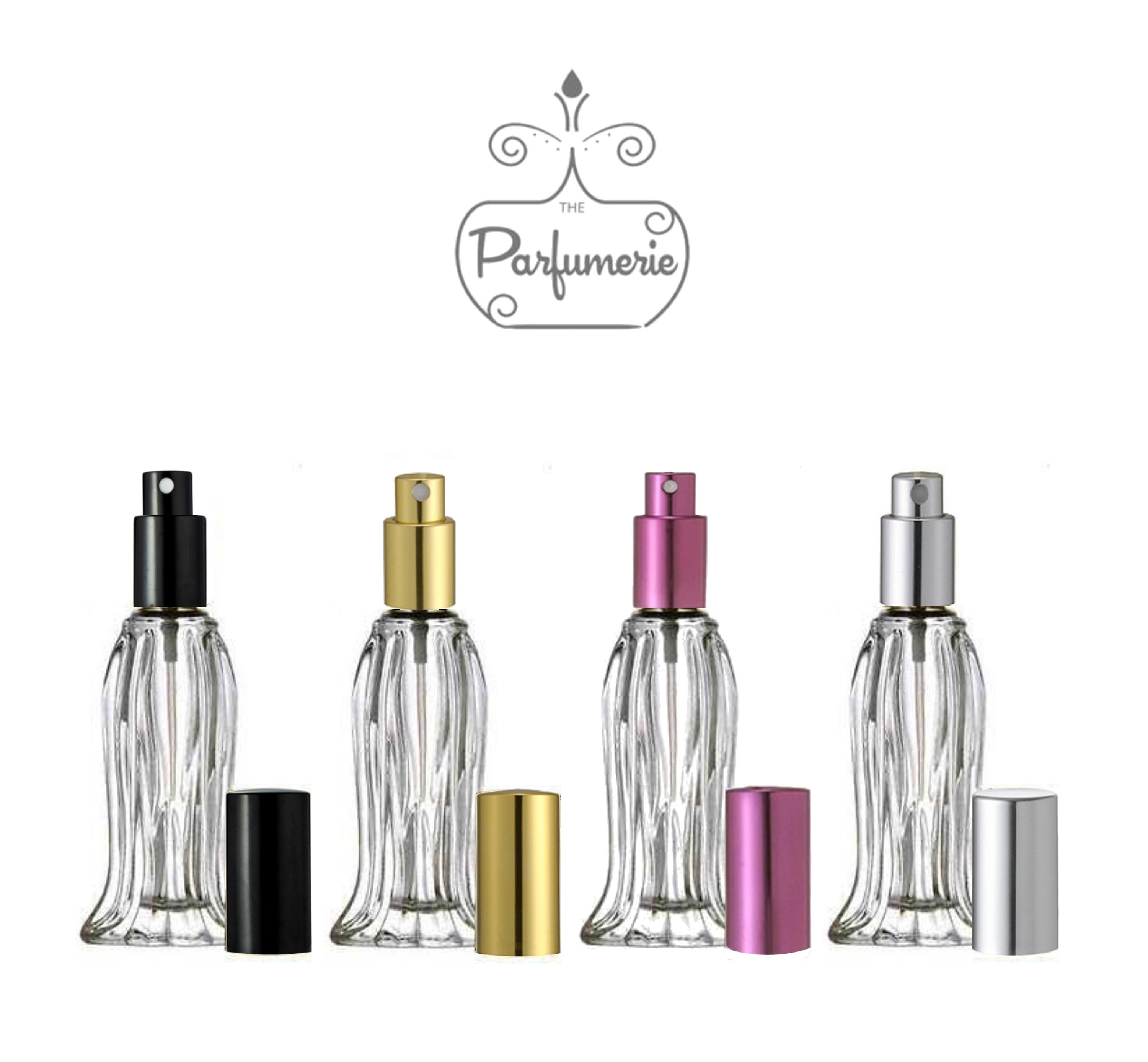 36 Perfume Bottles: 0.6 Oz. Tulip Style Glass SPRAY BOTTLE