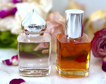 RED ROSE ATTAR - Rose Oil Perfume / Alcohol-Free / Cruelty-Free / Paraben-Free / Rose Damask, Sandalwood, Vanilla, Patchouli and Amber
