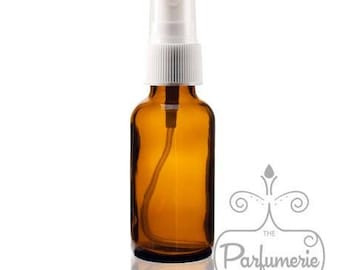 Amber Glass 30 ml Fin dimma Atomizer Eterisk olja Parfym Cologne Påfyllningsbar AROMATERAPI SPRAY