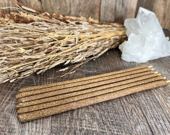 PALO SANTO & MYRRH Incense Sticks Handcrafted in Peru Long Lasting Guaranteed Fresh Meditation Aromatherapy Yoga Cleansing Relaxation