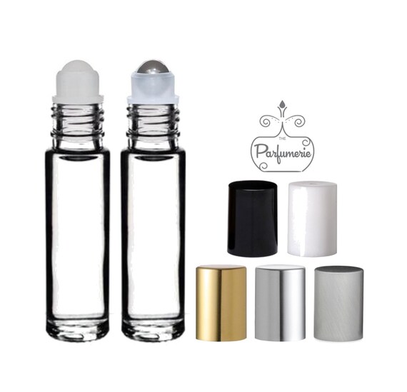 Roll On Bottles Lip Gloss Roller Perfume Bottle Qty 24 10ml Essential Oil Roller Bottles Travel Bottles Potions Rollerball Cap options Etsy Polska
