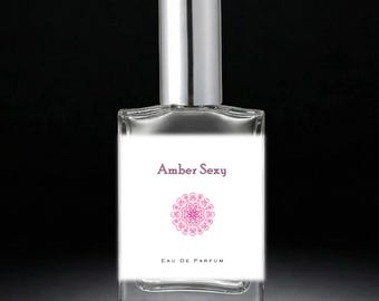 AMBER SEXY Vegan Perfume Oil / Alcohol-Free Fragrance / Sandalwood, Musk, Jasmine, slightly sweet