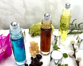 Bouteille d'huile de parfum AMANDE à rouler / Sans alcool Arôme frais et de noisette / Unisexe / Parfum végétalien / Sans cruauté envers les animaux