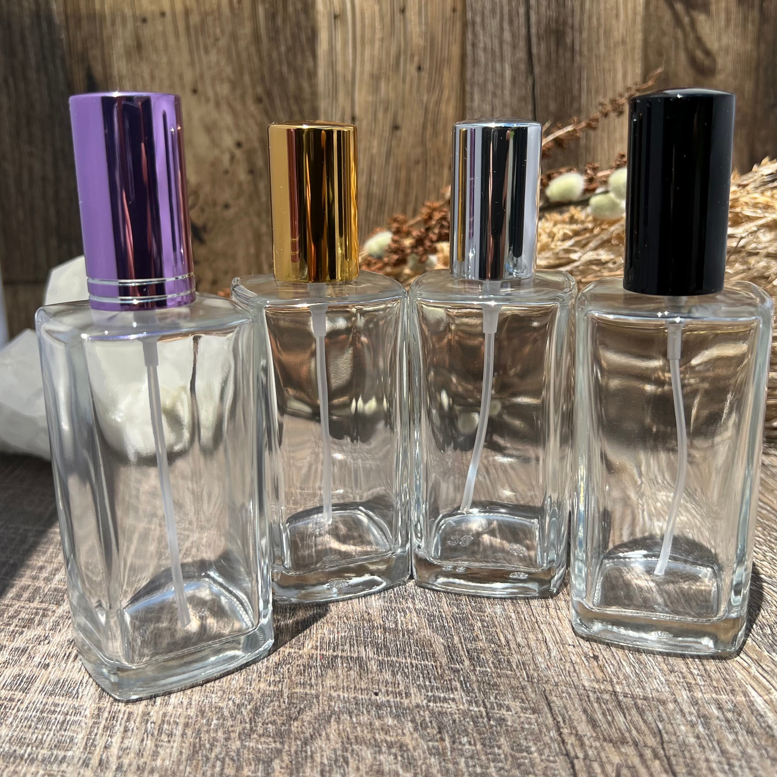 Homoyoyo Perfume Bottles Empty Vintage Perfume Bottles essential oil container perfume storage bottle empty frosted glass holder Butterfly Embellished huanledash Vintage Perfume Bottle, Refillable Glass Atomizer, 3.4