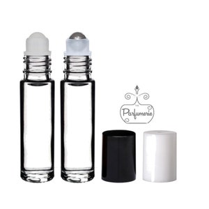 Roll On Bottles, 10 ml Lip Gloss Roller, Perfume Bottle (Qty 6) Essential Oil Roller Bottles, Travel Perfume Bottles, Rollerball/Cap options