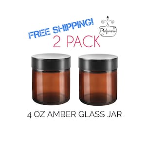 Pode incluir: Dois frascos de vidro âmbar de 118 ml com tampas pretas. Os frascos estão vazios e prontos para serem preenchidos com seus produtos favoritos. FRETE GRÁTIS! PACOTE DE 2