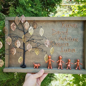 Personalized Family Tree Bronze Anniversary gifts 8th anniversary gift men 8 year anniversary for him her women copper gift for husband gift