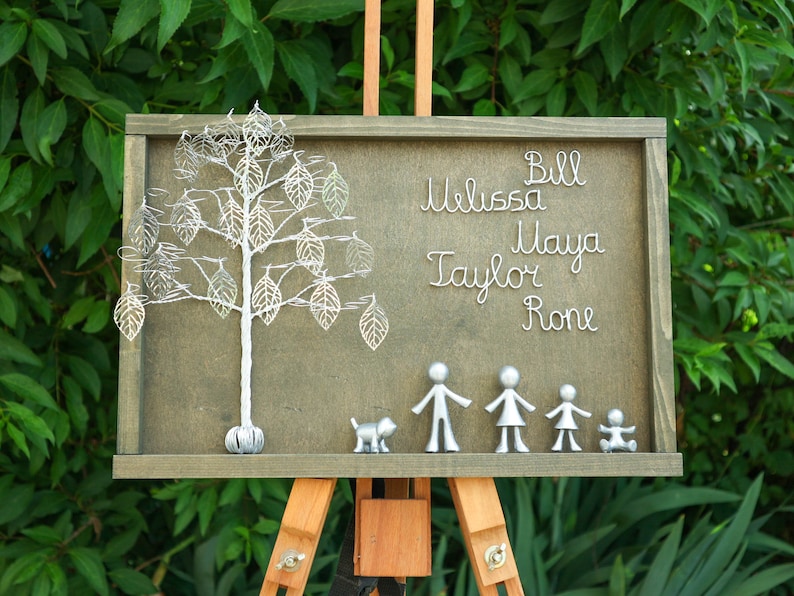 Personalized Tin Anniversary Family Tree Gift: 10 Year Anniversary - Etsy