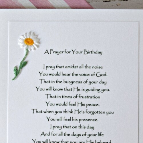 Happy Birthday Religious Birthday Card Bible Verse Card | Etsy