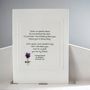 Thinking of You Card, Christian Friendship Card, Thanks for Being a Friend