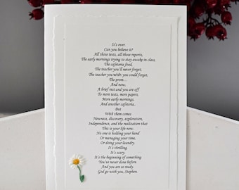 High School Graduation Card, Off to College, Congratulations, Personalize