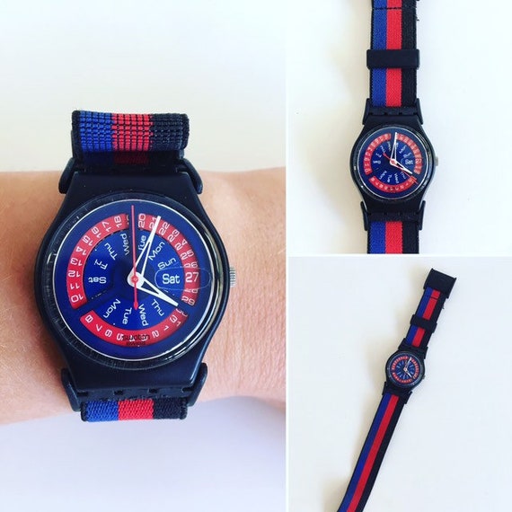 Swatch watch, horloge, Suspenders.